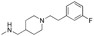 ((1-[2-(3-FLUOROPHENYL)ETHYL]PIPERIDIN-4-YL)-METHYL)METHYLAMINE Struktur