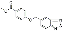 METHYL 4-(2,1,3-BENZOTHIADIAZOL-5-YLMETHOXY)BENZENECARBOXYLATE Struktur