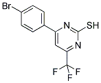 4-(4-BROMOPHENYL)-6-(TRIFLUOROMETHYL)PYRIMIDINE-2-THIOL Struktur