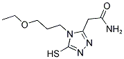 2-[4-(3-ETHOXYPROPYL)-5-MERCAPTO-4H-1,2,4-TRIAZOL-3-YL]ACETAMIDE Struktur