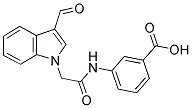 3-[2-(3-FORMYL-INDOL-1-YL)-ACETYLAMINO]-BENZOIC ACID Struktur