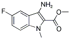 3-AMINO-5-FLUORO-1-METHYL-1H-INDOLE-2-CARBOXYLIC ACID METHYL ESTER Struktur