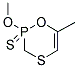 2-METHOXY-6-METHYL-2,3-DIHYDRO-1,4,2-OXATHIAPHOSPHININE 2-SULFIDE Struktur