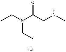 N,N-DIETHYL-2-METHYLAMINO-ACETAMIDE HCL Struktur