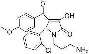 1-(3-AMINOPROPYL)-5-(2-CHLOROPHENYL)-3-HYDROXY-4-(4-METHOXYBENZOYL)-1,5-DIHYDRO-2H-PYRROL-2-ONE Struktur