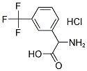 2-AMINO-2-(3-(TRIFLUOROMETHYL)PHENYL)ACETIC ACID HYDROCHLORIDE Struktur