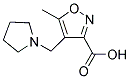 4-(PYRROLIDIN-1-YLMETHYL)-5-METHYLISOXAZOLE-3-CARBOXYLIC ACID Struktur