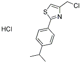 4-(CHLOROMETHYL)-2-(4-ISOPROPYLPHENYL)-1,3-THIAZOLE HYDROCHLORIDE Struktur