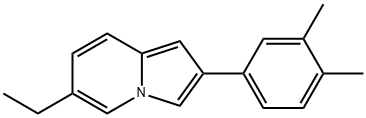 2-(3,4-DIMETHYL-PHENYL)-6-ETHYL-INDOLIZINE Struktur