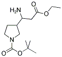 3-(1-AMINO-2-ETHOXYCARBONYL-ETHYL)-PYRROLIDINE-1-CARBOXYLIC ACID TERT-BUTYL ESTER Struktur