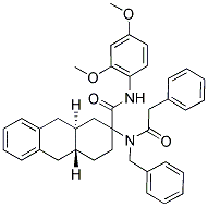 (4AR,9AS)-2-(N-BENZYL-2-PHENYLACETAMIDO)-N-(2,4-DIMETHOXYPHENYL)-1,2,3,4,4A,9,9A,10-OCTAHYDROANTHRACENE-2-CARBOXAMIDE Struktur