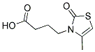 4-(4-METHYL-2-OXO-1,3-THIAZOL-3(2H)-YL)BUTANOIC ACID Struktur