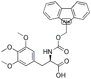 (R)-2-(9H-FLUOREN-9-YLMETHOXYCARBONYLAMINO)-3-(3,4,5-TRIMETHOXY-PHENYL)-PROPIONIC ACID Struktur