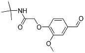 N-(TERT-BUTYL)-2-(4-FORMYL-2-METHOXYPHENOXY)ACETAMIDE Struktur