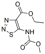 ETHYL 5-[(METHOXYCARBONYL)AMINO]-1,2,3-THIADIAZOLE-4-CARBOXYLATE Struktur