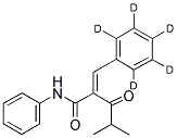 N-4-PHENYL A-BENZILIDENE-D5 ISOBUTYRYLACETAMIDE Struktur