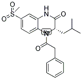 (3S)-3-ISOBUTYL-7-METHANESULFONYL-4-PHENYLACETYL-3,4-DIHYDRO-1H-QUINOXALIN-2-ONE Struktur