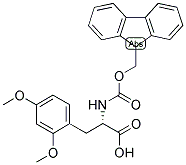 (S)-3-(2,4-DIMETHOXY-PHENYL)-2-(9H-FLUOREN-9-YLMETHOXYCARBONYLAMINO)-PROPIONIC ACID Struktur