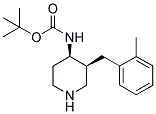 TERT-BUTYL [CIS-3-(2-METHYLBENZYL)PIPERIDIN-4-YL]CARBAMATE Struktur