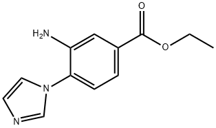 3-AMINO-4-IMIDAZOL-1-YL-BENZOIC ACID ETHYL ESTER Struktur