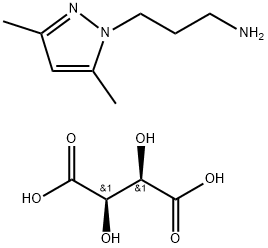 3-(3,5-DIMETHYL-PYRAZOL-1-YL)-PROPYLAMINETARTRATE Struktur