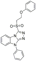 3-(2-PHENOXY-ETHANESULFONYL)-9-PHENYL-9H-BENZO[4,5]IMIDAZO[2,1-C][1,2,4]TRIAZOLE Struktur