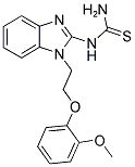 (1-[2-(2-METHOXY-PHENOXY)-ETHYL]-1H-BENZOIMIDAZOL-2-YL)-THIOUREA Struktur