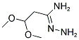 1-IMINO-3,3-DIMETHOXYPROPYLHYDRAZINE Struktur