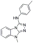 (9-METHYL-9H-BENZO[4,5]IMIDAZO[2,1-C][1,2,4]TRIAZOL-3-YL)-P-TOLYL-AMINE Struktur