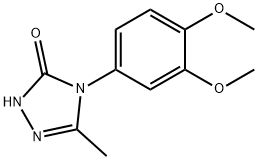 4-(3,4-DIMETHOXYPHENYL)-5-METHYL-2,4-DIHYDRO-3H-1,2,4-TRIAZOL-3-ONE Struktur