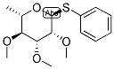 1-O-THIOPHENYL-2,3,4-TRI-O-METHYL-ALPHA-L-RHAMNOPYRANOSE Struktur