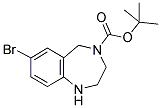 4-BOC-7-BROMO-2,3,4,5-TETRAHYDRO-1H-BENZO[E][1,4]DIAZEPINE Struktur