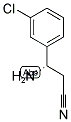 (S)-3-AMINO-3-(3-CHLOROPHENYL)PROPANENITRILE Struktur