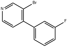 3-BROMO-4-(3'-FLUOROPHENYL)PYRIDINE Struktur