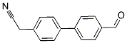 (4'-FORMYL[1,1'-BIPHENYL]-4-YL)ACETONITRILE Struktur