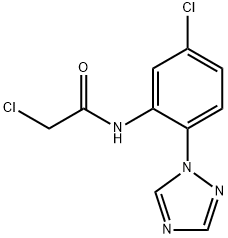 2-CHLORO-N-[5-CHLORO-2-(1H-1,2,4-TRIAZOL-1-YL)PHENYL]ACETAMIDE Struktur