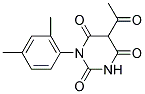 5-ACETYL-1-(2,4-DIMETHYLPHENYL)PYRIMIDINE-2,4,6(1H,3H,5H)-TRIONE Struktur