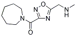 ([3-(AZEPAN-1-YLCARBONYL)-1,2,4-OXADIAZOL-5-YL]METHYL)METHYLAMINE Struktur