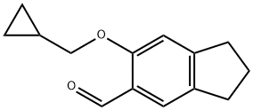 6-(CYCLOPROPYLMETHOXY)-5-INDANECARBALDEHYDE Struktur