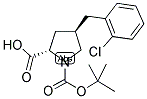 BOC-(R)-GAMMA-(2-CHLORO-BENZYL)-L-PROLINE Struktur