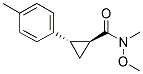 TRANS-N-METHOXY-N-METHYL-2-P-TOLYLCYCLOPROPANECARBOXAMIDE Struktur