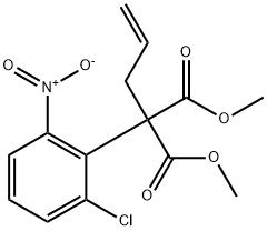 DIMETHYL 2-ALLYL-2-(2-CHLORO-6-NITROPHENYL)MALONATE Struktur