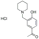 1-[4-HYDROXY-3-(PIPERIDIN-1-YLMETHYL)PHENYL]ETHANONE HYDROCHLORIDE Struktur