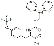 (R)-2-(9H-FLUOREN-9-YLMETHOXYCARBONYLAMINO)-3-(4-TRIFLUOROMETHOXY-PHENYL)-PROPIONIC ACID Struktur