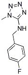 N-(4-FLUOROBENZYL)-1-METHYL-1H-TETRAZOL-5-AMINE Struktur