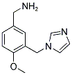 [3-(1H-IMIDAZOL-1-YLMETHYL)-4-METHOXYBENZYL]AMINE Struktur