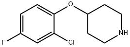 4-(2-CHLORO-4-FLUOROPHENOXY)PIPERIDINE Struktur