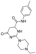 2-(4-ETHYLPIPERAZIN-1-YL)-N-(4-METHYLPHENYL)-6-OXO-3,4,5,6-TETRAHYDROPYRIMIDINE-4-CARBOXAMIDE Struktur