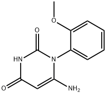 6-AMINO-1-(2-METHOXYPHENYL)PYRIMIDINE-2,4(1H,3H)-DIONE Struktur