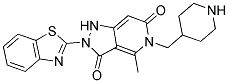 2-(1,3-BENZOTHIAZOL-2-YL)-4-METHYL-5-(PIPERIDIN-4-YLMETHYL)-1H-PYRAZOLO[4,3-C]PYRIDINE-3,6(2H,5H)-DIONE